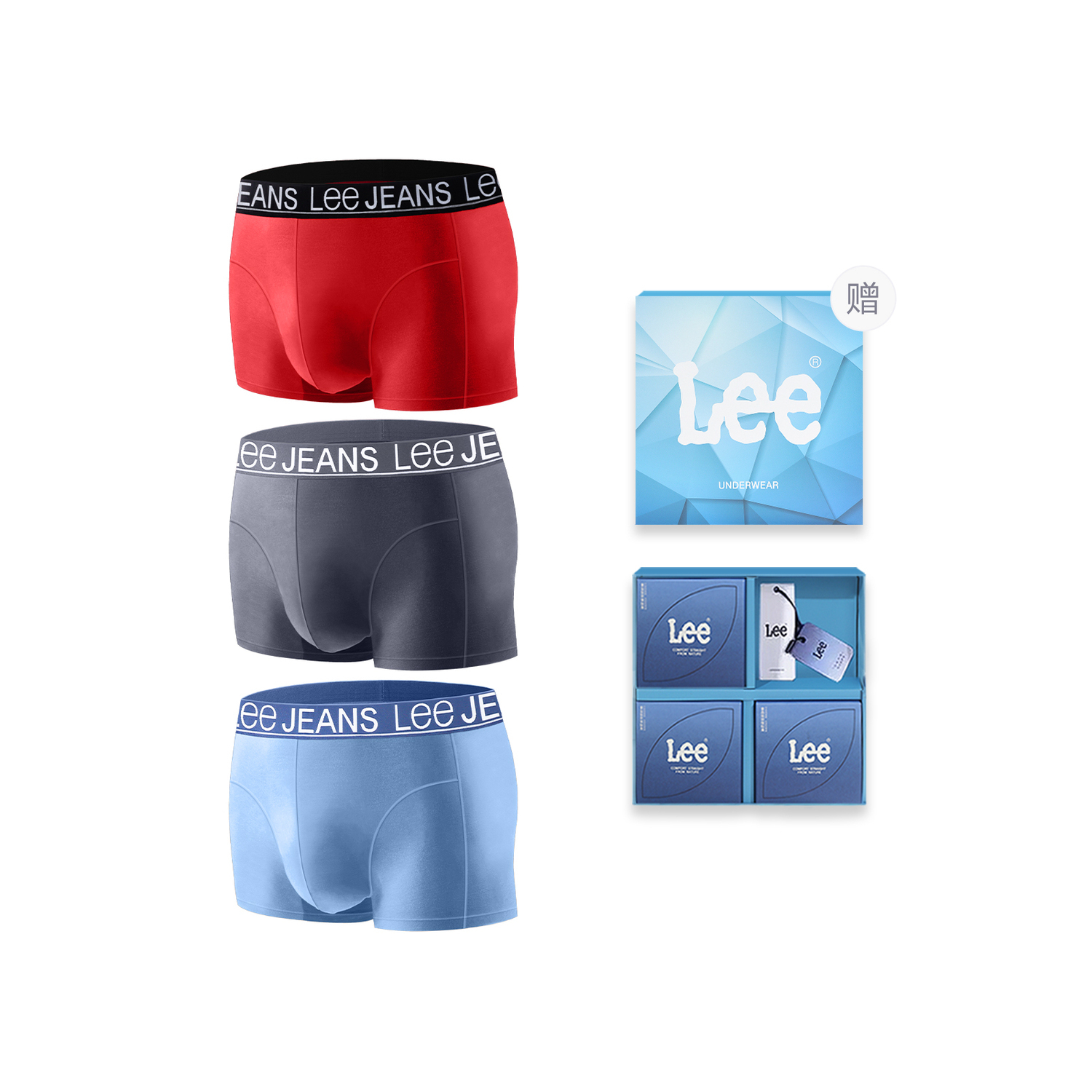 Lee Подарочный набор мужского белья 3 пары
Lee Подарочный набор мужского белья 3 пары