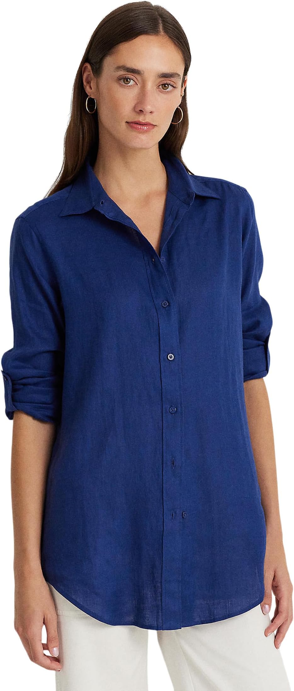 Рубашка Lauren Ralph Lauren Petite Linen Roll Tab–Sleeve Shirt, цвет Indigo Sail
Рубашка Lauren Ralph Lauren Petite Linen Roll Tab–Sleeve Shirt, цвет Indigo Sail