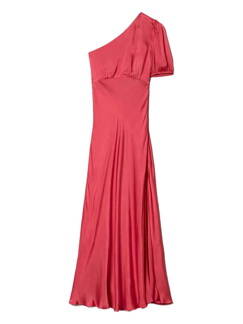 Платье макси на одно плечо с рукавами-буфами TWINSET, розовый 
Платье макси на одно плечо с рукавами-буфами TWINSET, розовый