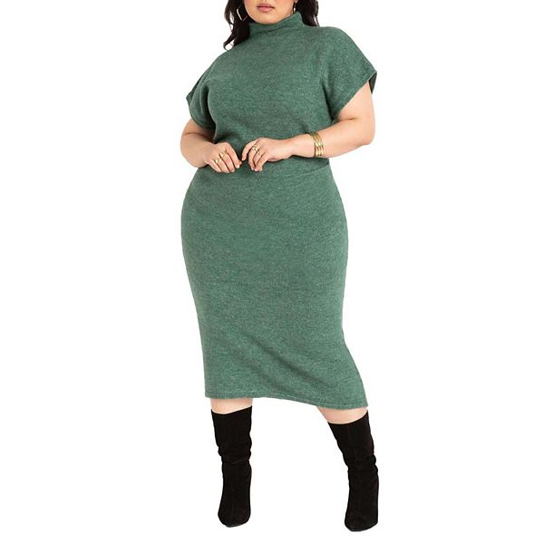 Женское платье-свитер с коротким рукавом plus size Eloquii, Antique Teal
Женское платье-свитер с коротким рукавом plus size Eloquii, Antique Teal