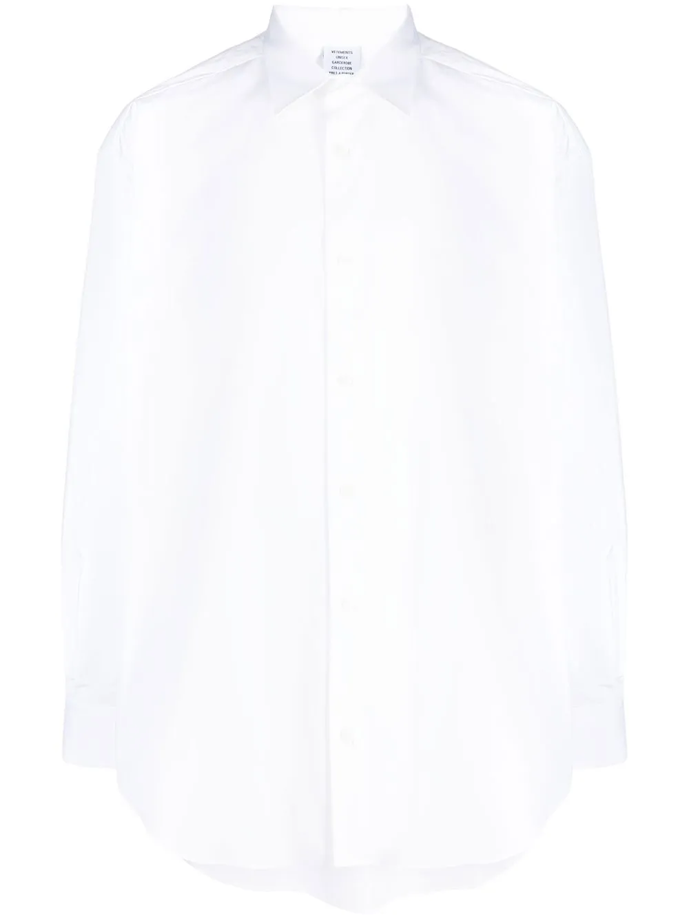 Рубашка с длинными рукавами и логотипом VETEMENTS, белый
Рубашка с длинными рукавами и логотипом VETEMENTS, белый