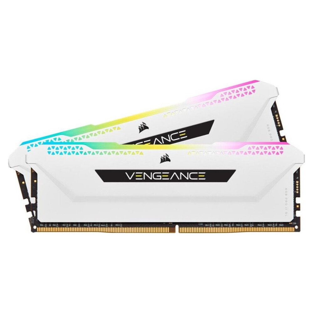 Оперативная память Corsair Vengeance RGB Pro SL, 32 Гб DDR4 (2х16 ГБ), 3600 МГц, CL18, CMH32GX4M2D3600C18W, Белый
Оперативная память Corsair Vengeance RGB Pro SL, 32 Гб DDR4 (2х16 ГБ), 3600 МГц, CL18, CMH32GX4M2D3600C18W, Белый