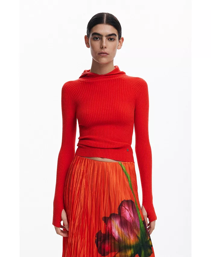 Женская приталенная толстовка с капюшоном Desigual, красный
Женская приталенная толстовка с капюшоном Desigual, красный