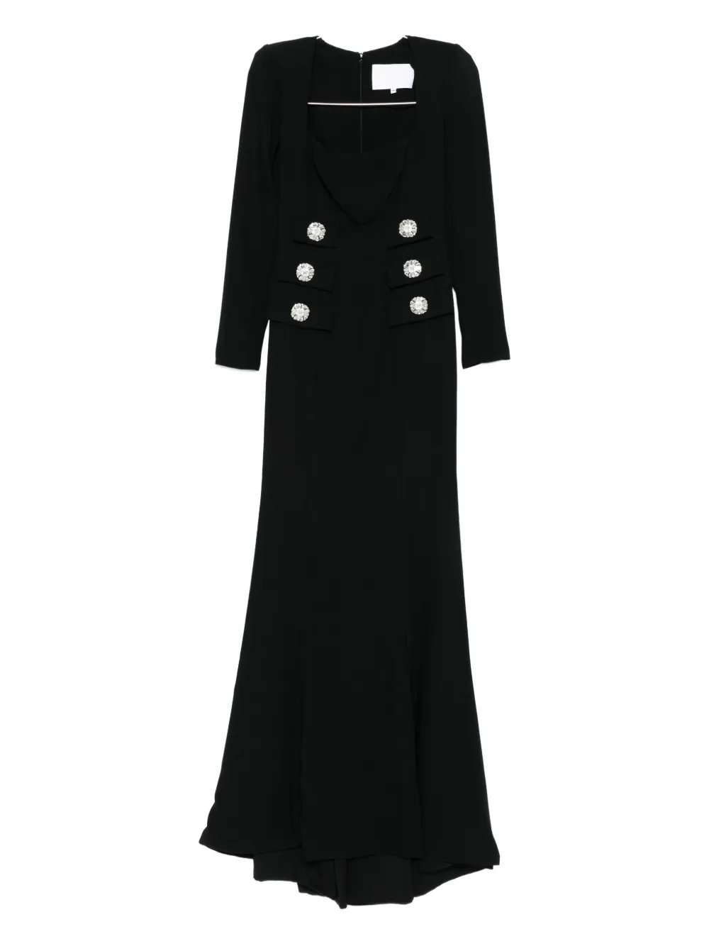 Макси-платье с пуговицами Costarellos, черный
Макси-платье с пуговицами Costarellos, черный