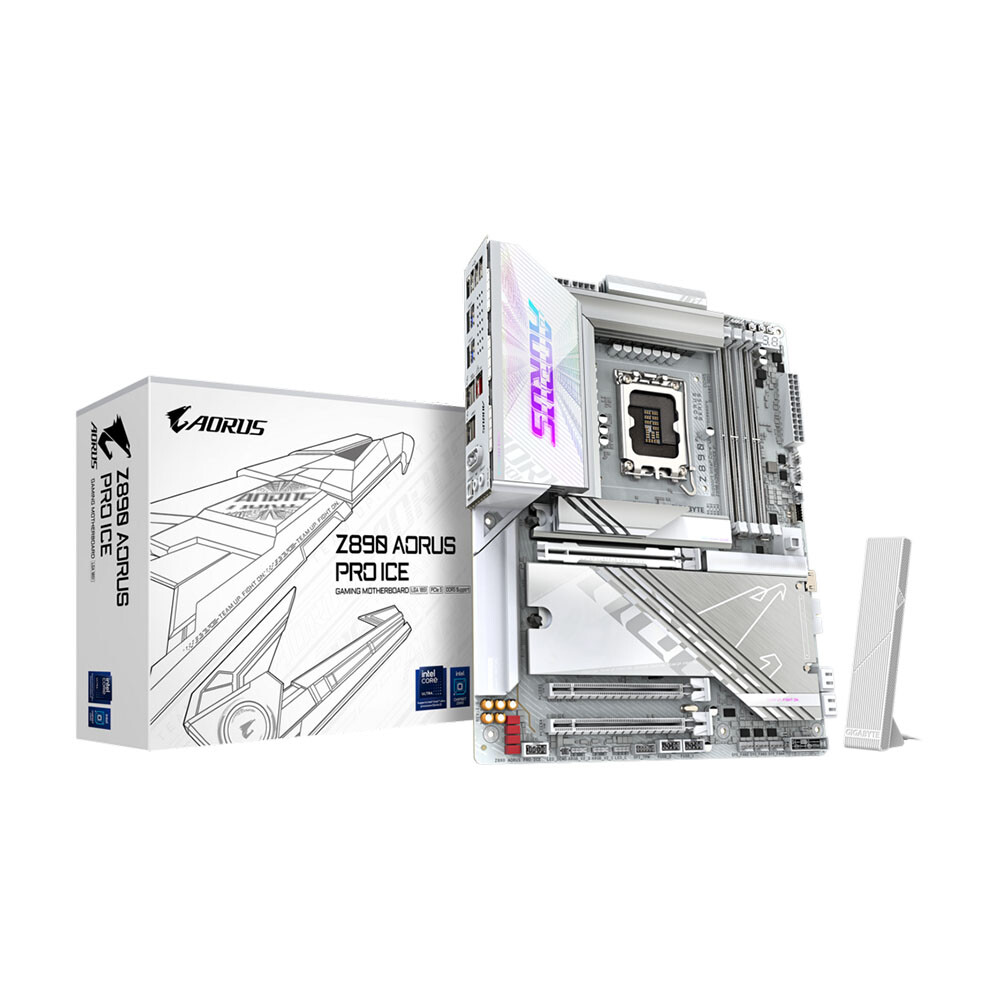 Материнская плата Gigabyte Z890 Aorus Pro Ice, LGA1851, DDR5, Wi-Fi 
Материнская плата Gigabyte Z890 Aorus Pro Ice, LGA1851, DDR5, Wi-Fi