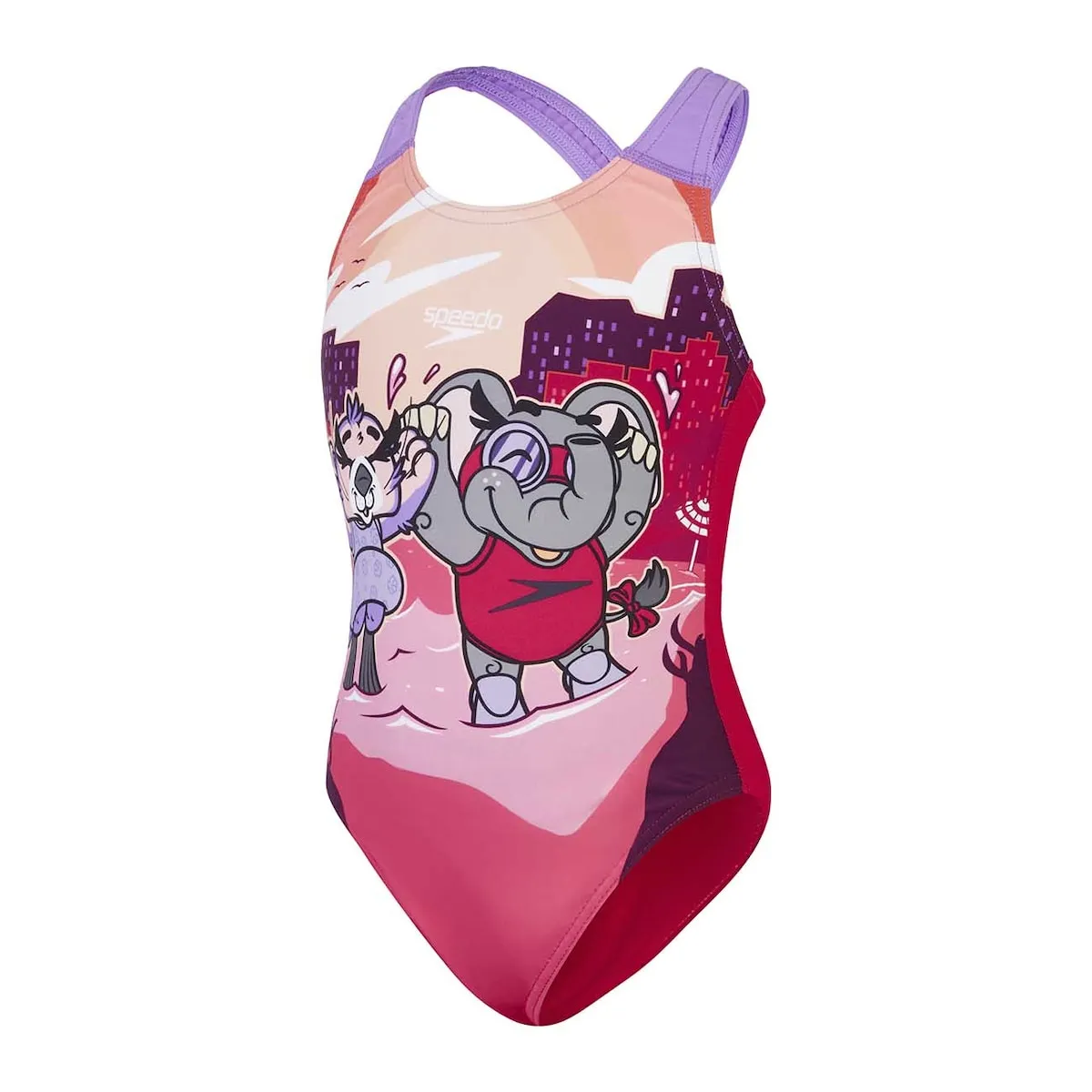 Купальник для плавания для девочек, с принтом, с перекрестной спинкой, Speedo, фиолетовый
Купальник для плавания для девочек, с принтом, с перекрестной спинкой, Speedo, фиолетовый