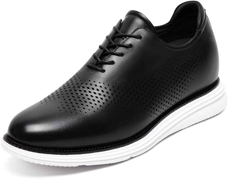 Мужские туфли CHAMARIPA для увеличения роста - встроенная индивидуальная стелька, полный кожаный комфорт и воздухопроницаемость, деловые повседневные туфли на повышенной подошве - увеличение роста на 6-7 см, черный
Мужские туфли CHAMARIPA для увеличения роста - встроенная индивидуальная стелька, полный кожаный комфорт и воздухопроницаемость, деловые повседневные туфли на повышенной подошве - увеличение роста на 6-7 см, черный