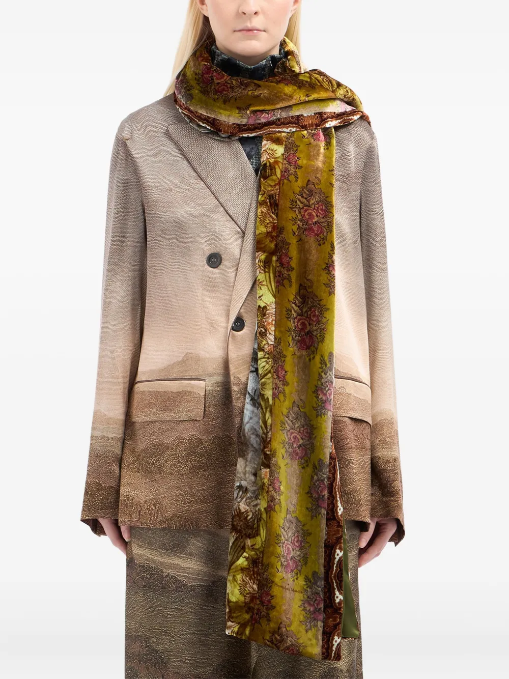 Шарф с цветочным узором Pierre-Louis Mascia, зеленый
Шарф с цветочным узором Pierre-Louis Mascia, зеленый