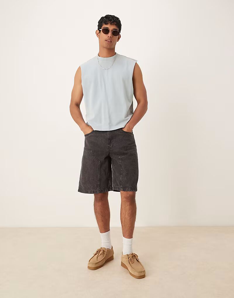 Укороченная майка без рукавов Abercrombie & Fitch светло-зеленого цвета
Укороченная майка без рукавов Abercrombie & Fitch светло-зеленого цвета