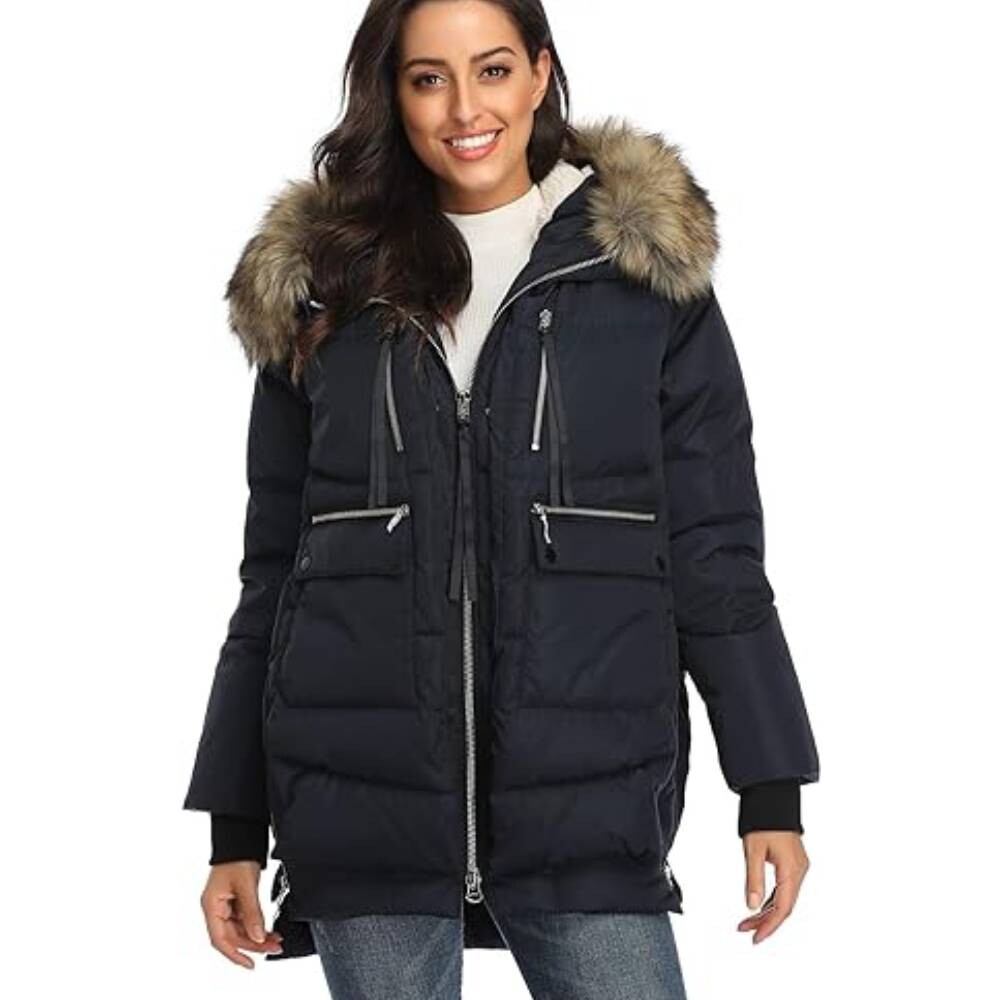 Пуховик-парка с капюшоном Fadshow, темно-синий
Пуховик-парка с капюшоном Fadshow, темно-синий