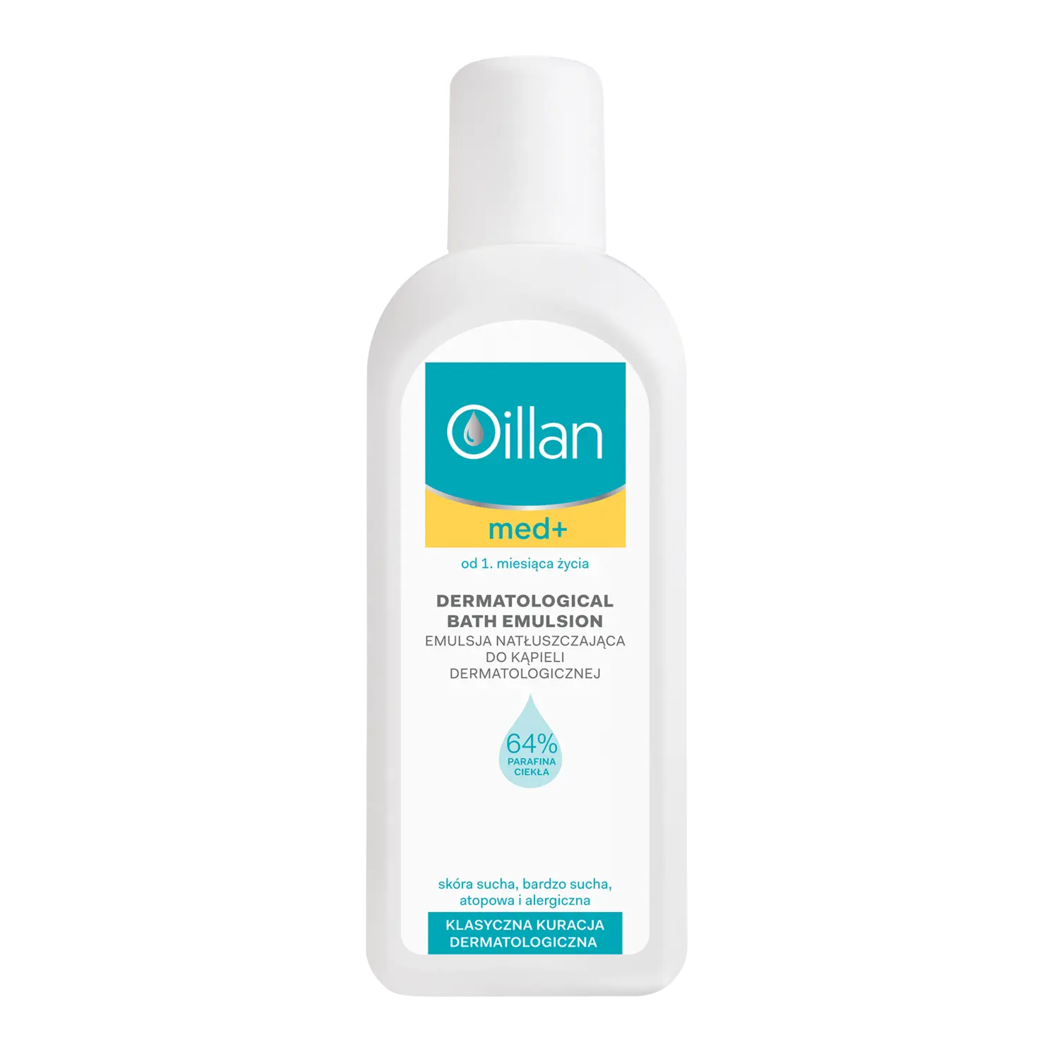 Oillan Med.+ промасливающая эмульсия для ванны, 200 мл
Oillan Med.+ промасливающая эмульсия для ванны, 200 мл