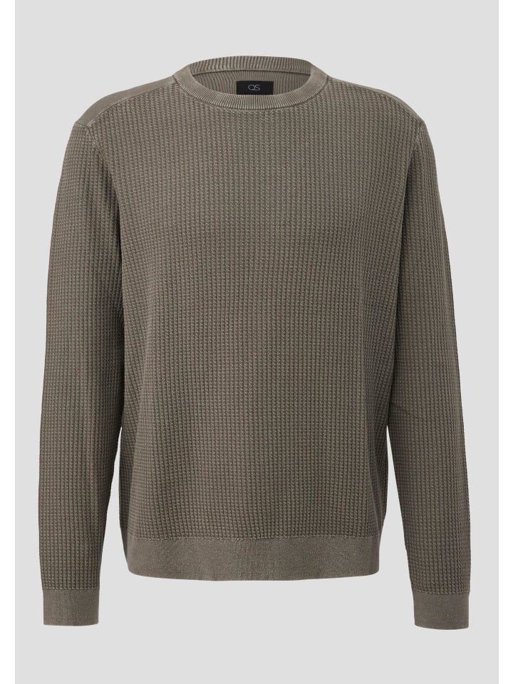 Вязаный свитер цвета 7981_оливковый QS
Вязаный свитер цвета 7981_оливковый QS