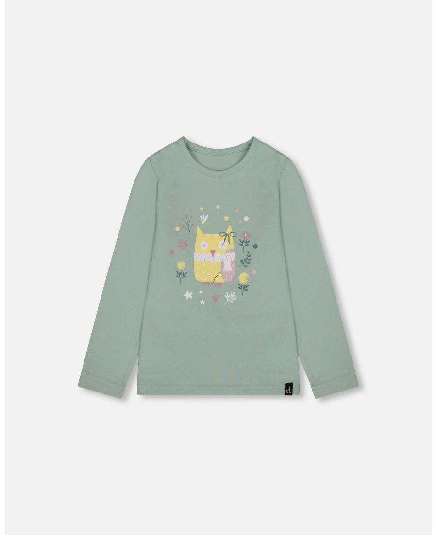 Детская хлопковая трикотажная блузка для девочки, нефритово-зеленого цвета с совой Deux par Deux, Jade green
Детская хлопковая трикотажная блузка для девочки, нефритово-зеленого цвета с совой Deux par Deux, Jade green