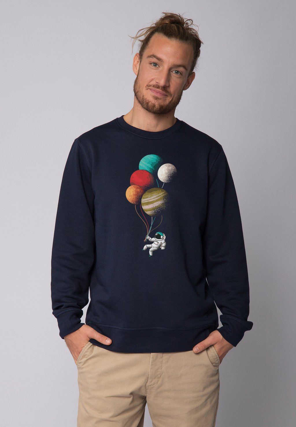 Толстовка BALLOON SPACEMAN watapparel, темно-синий 
Толстовка BALLOON SPACEMAN watapparel, темно-синий
