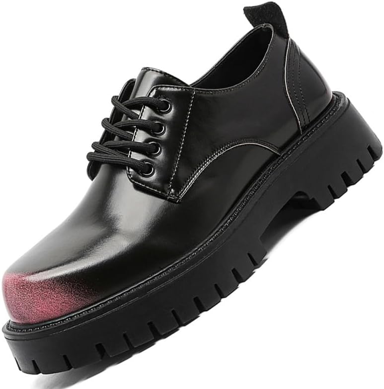 Мужские массивные двухцветные туфли с носком, деловые оксфорды на платформе для мужчин, увеличивающие рост, повседневные дерби Gezykao, розовый
Мужские массивные двухцветные туфли с носком, деловые оксфорды на платформе для мужчин, увеличивающие рост, повседневные дерби Gezykao, розовый