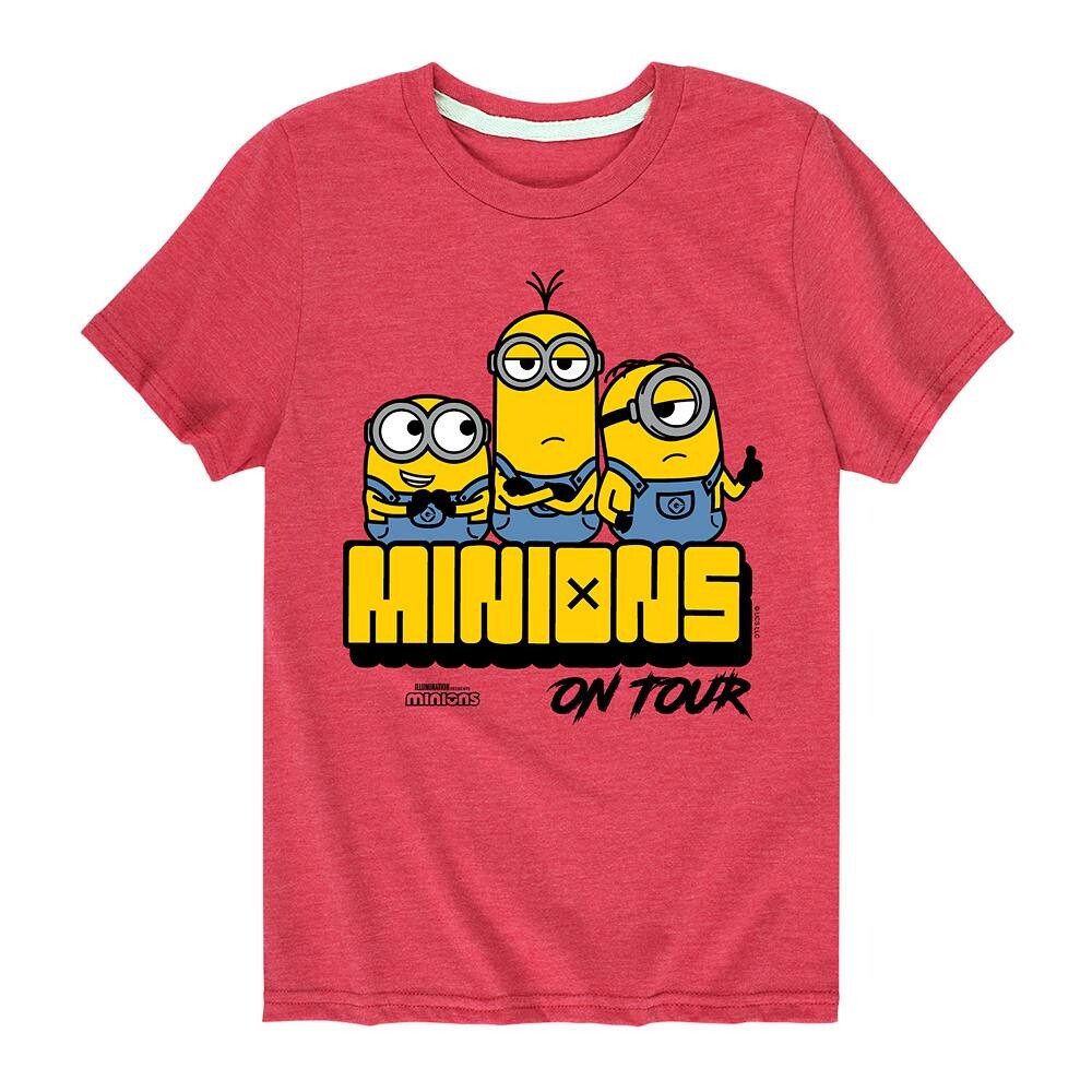 Футболка с рисунком «Гадкий я» «Миньоны в туре» для мальчиков 8–20 лет Licensed Character, цвет Heather Red 
Футболка с рисунком «Гадкий я» «Миньоны в туре» для мальчиков 8–20 лет Licensed Character, цвет Heather Red