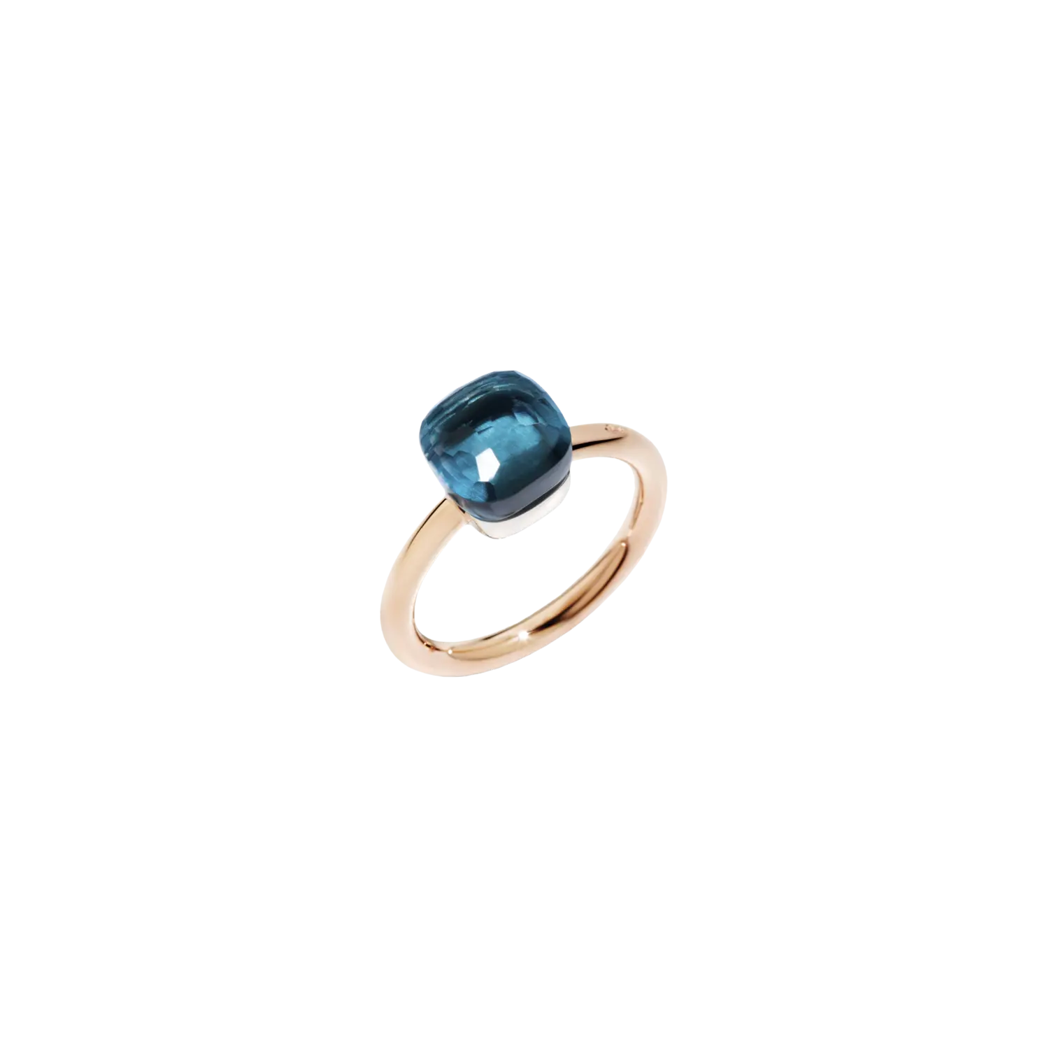 Кольцо Nude - миниатюрное кольцо Nude из розового золота с оправой из белого золота и ограненным топазом London Blue Pomellato
Кольцо Nude - миниатюрное кольцо Nude из розового золота с оправой из белого золота и ограненным топазом London Blue Pomellato