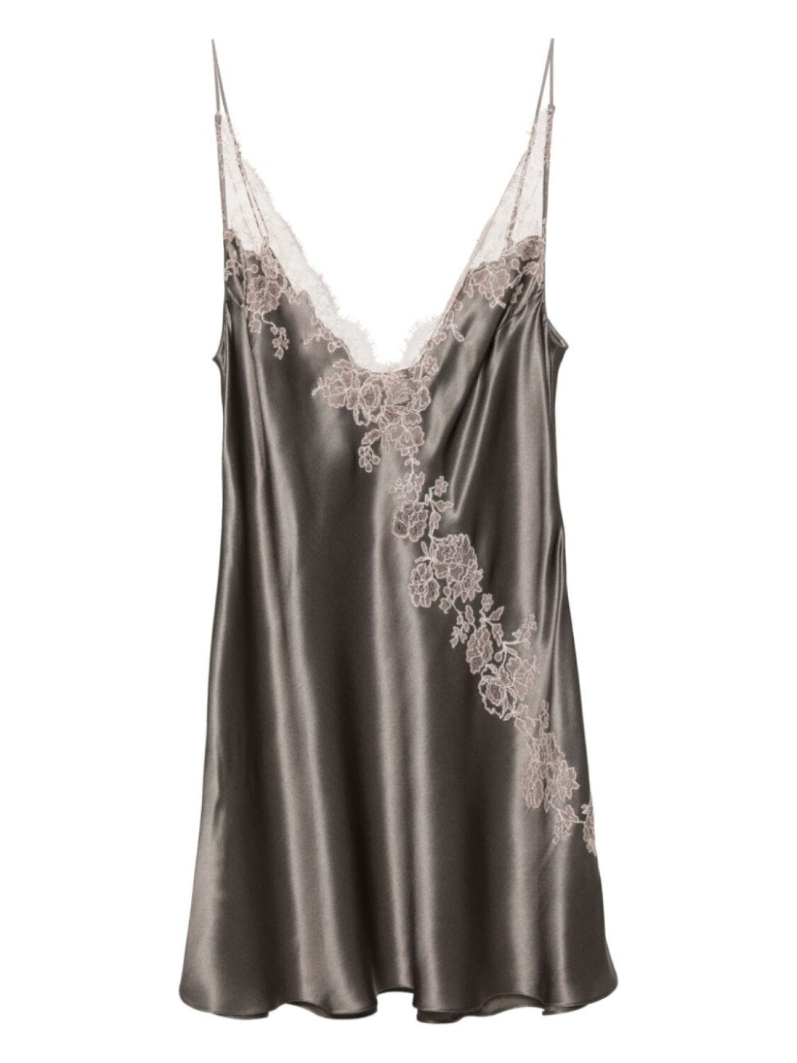 Carine Gilson шелковое платье мини с V-образным вырезом, серый
Carine Gilson шелковое платье мини с V-образным вырезом, серый