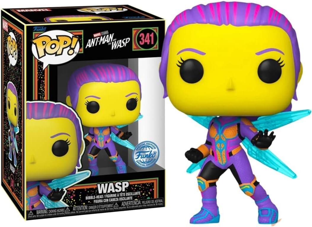 Funko POP Ant-Man and the Wasp 341 Wasp blacklight, специальное издание Funko POP!
Funko POP Ant-Man and the Wasp 341 Wasp blacklight, специальное издание Funko POP!