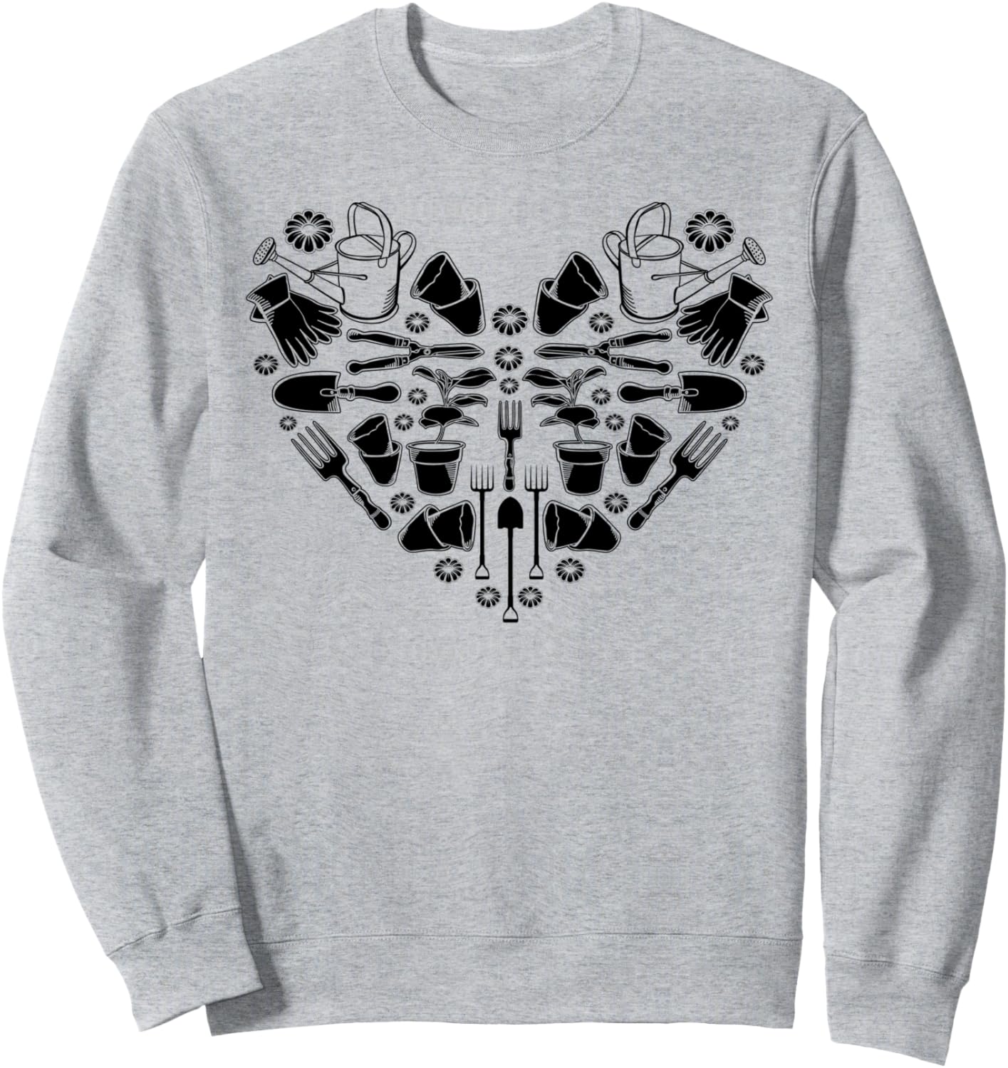 Сердце садовода и садовые принадлежности. Толстовка Gardening Gardener, серый
Сердце садовода и садовые принадлежности. Толстовка Gardening Gardener, серый