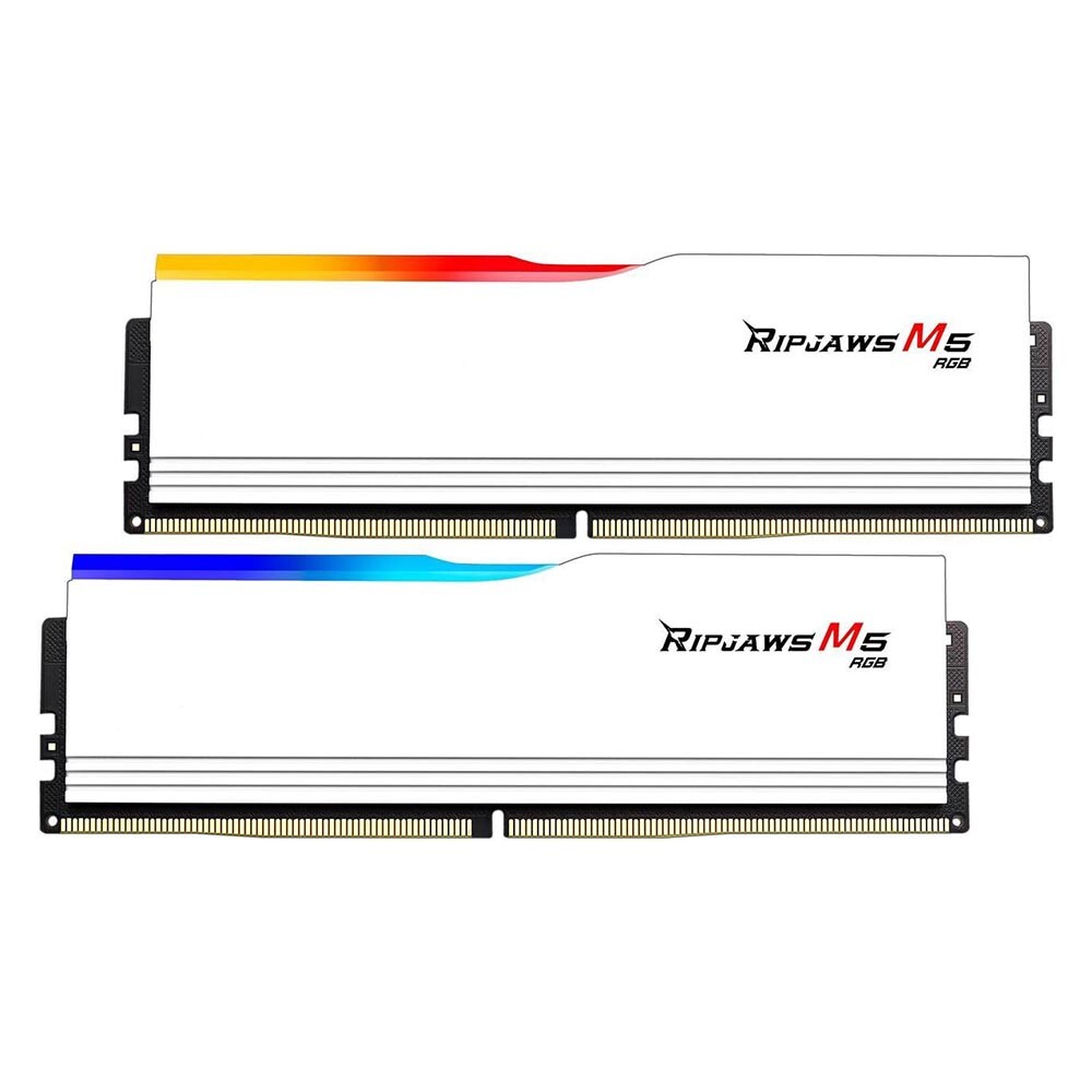 Оперативная память G.SKILL Ripjaws M5 RGB 32 Гб (2 x 16 Гб), DDR5, 5600 МГц, F5-5600J3036D16GX2-RM5RW, белый
Оперативная память G.SKILL Ripjaws M5 RGB 32 Гб (2 x 16 Гб), DDR5, 5600 МГц, F5-5600J3036D16GX2-RM5RW, белый