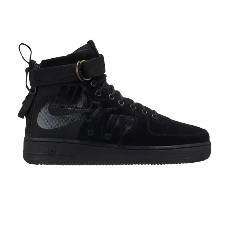 Кроссовки Nike SF Air Force 1 Mid 'Big Logo', черный 
Кроссовки Nike SF Air Force 1 Mid 'Big Logo', черный