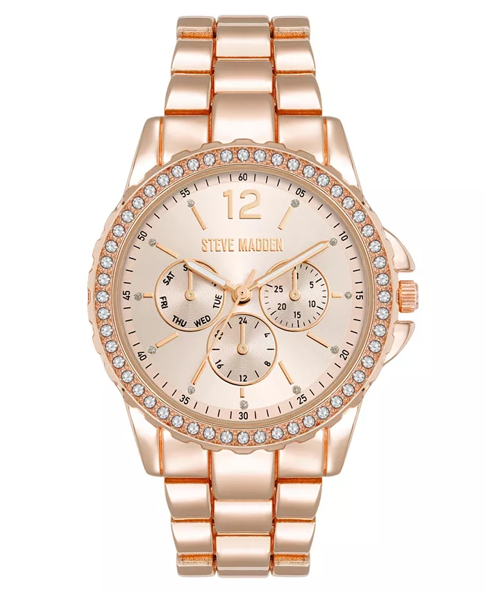 Женские наручные часы Modern Rose Gold-Tone с браслетом из сплава металла, 38 мм Steve Madden
Женские наручные часы Modern Rose Gold-Tone с браслетом из сплава металла, 38 мм Steve Madden
