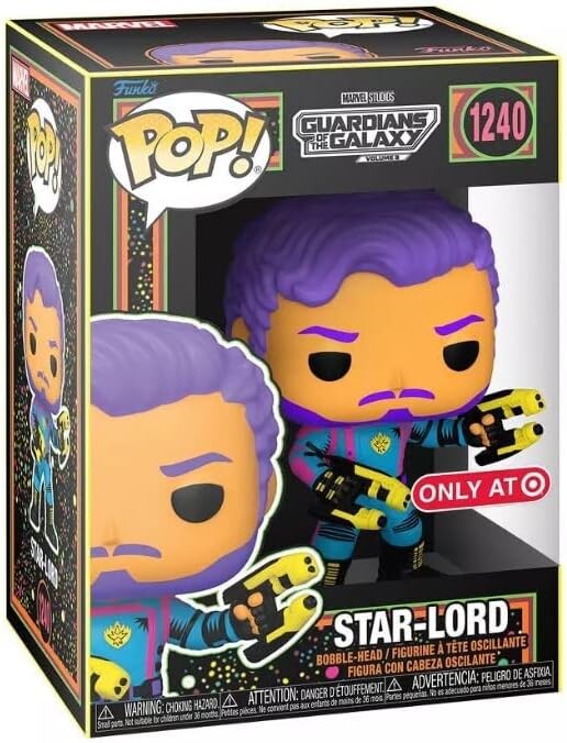 Фигурка Funko Pop! Marvel Black Light Vinyl Figure Collection MCU Glow Toy (Star Lord)
Фигурка Funko Pop! Marvel Black Light Vinyl Figure Collection MCU Glow Toy (Star Lord)