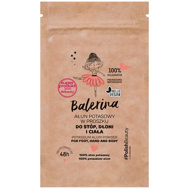 Floslek Balerina порошкообразные квасцы калиевые для ног, рук и тела, 25 г
Floslek Balerina порошкообразные квасцы калиевые для ног, рук и тела, 25 г