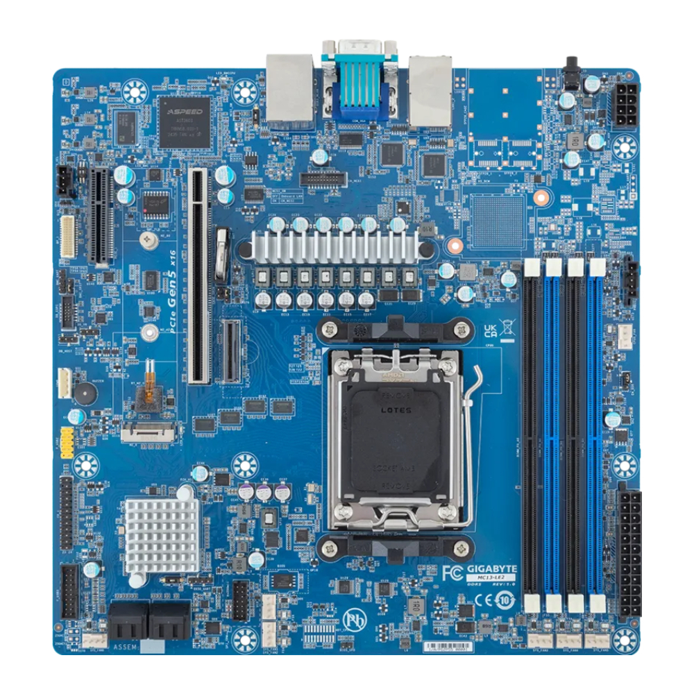 Материнская плата GIGABYTE MC13-LE2, AM5, DDR5
Материнская плата GIGABYTE MC13-LE2, AM5, DDR5