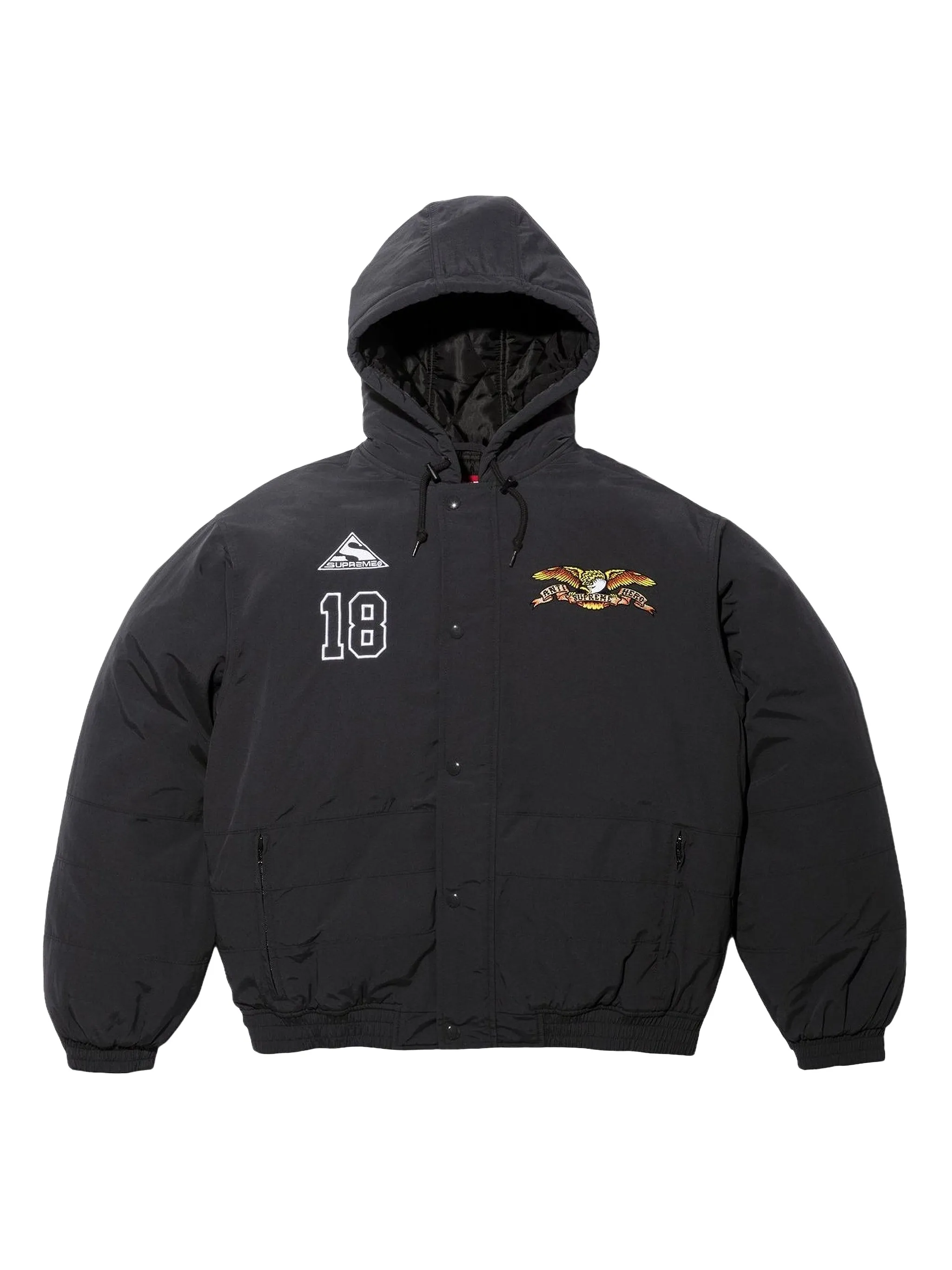 Куртка ANTIHERO stadium с капюшоном Supreme, черный
Куртка ANTIHERO stadium с капюшоном Supreme, черный