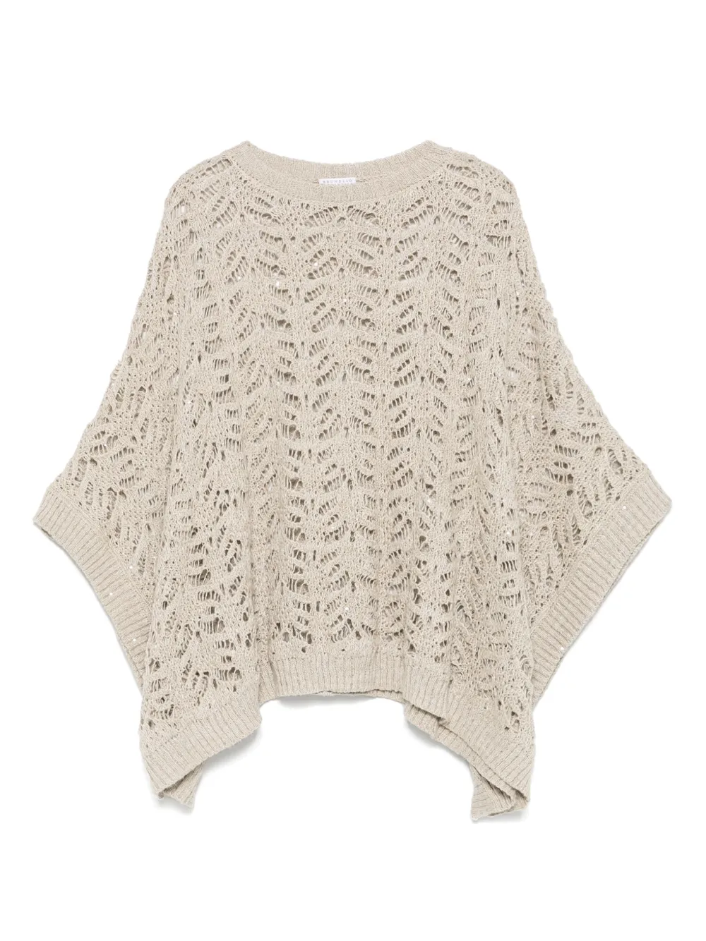 Вязаный топ с круглым вырезом Brunello Cucinelli, нейтральный
Вязаный топ с круглым вырезом Brunello Cucinelli, нейтральный