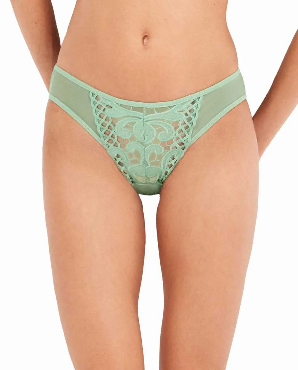Трусики из кружева гипюр Gisela, зеленый
Трусики из кружева гипюр Gisela, зеленый