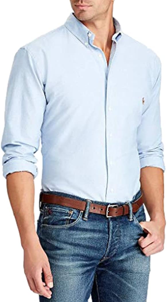 POLO RALPH LAUREN Мужская классическая клетчатая оксфордская рабочая рубашка с длинным рукавом, Light Blue
POLO RALPH LAUREN Мужская классическая клетчатая оксфордская рабочая рубашка с длинным рукавом, Light Blue