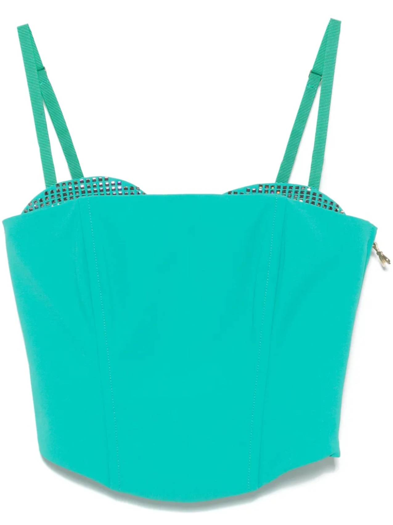 Укороченный топ Patrizia Pepe, украшенный стразами, зеленый
Укороченный топ Patrizia Pepe, украшенный стразами, зеленый