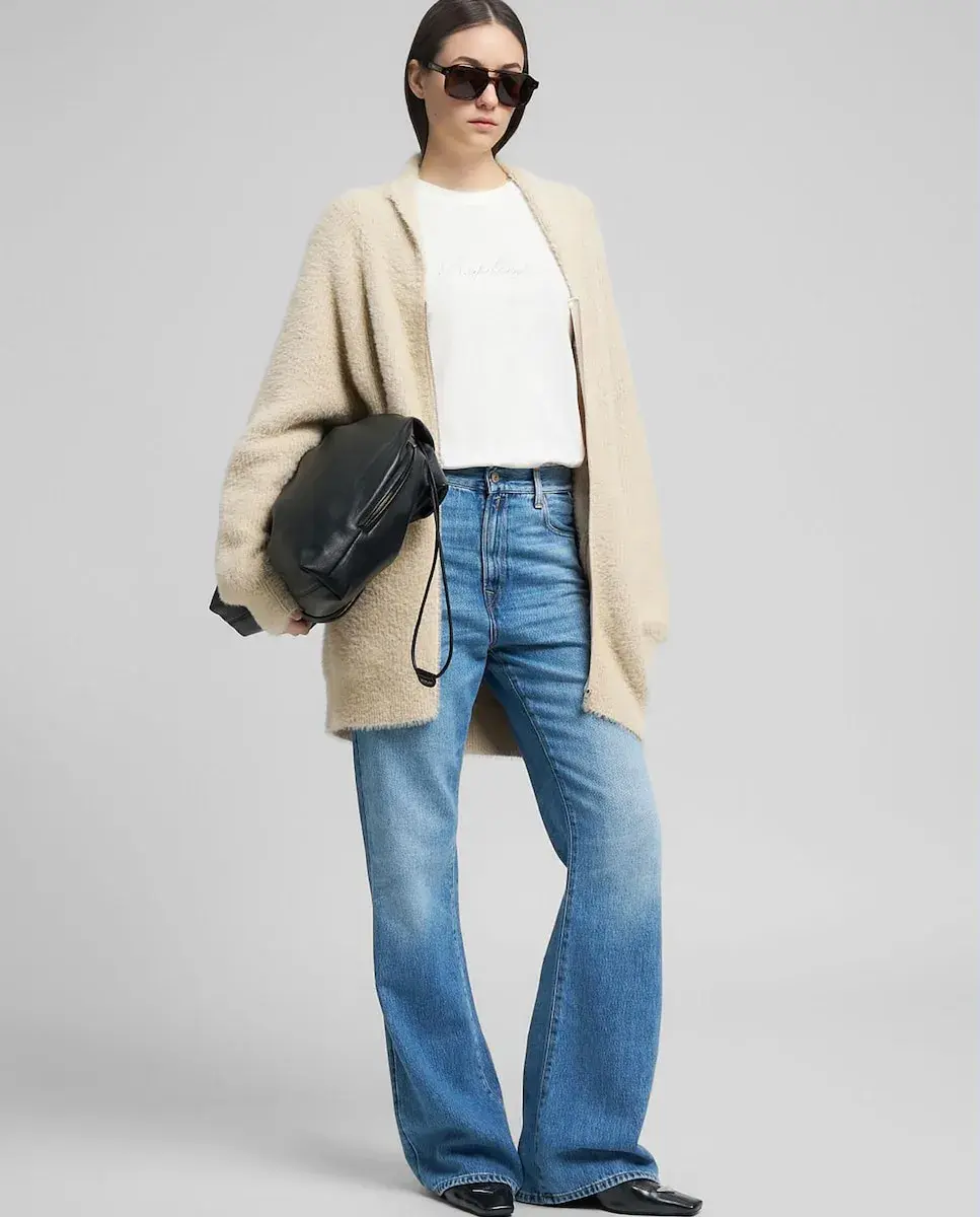 Женский длинный кардиган на молнии Replay, бежевый
Женский длинный кардиган на молнии Replay, бежевый