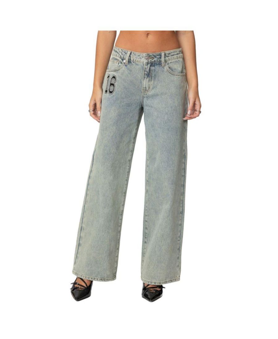 Женские винтажные джинсы с эффектом кислотной стирки, размер 16 Edikted, Blue-washed
Женские винтажные джинсы с эффектом кислотной стирки, размер 16 Edikted, Blue-washed