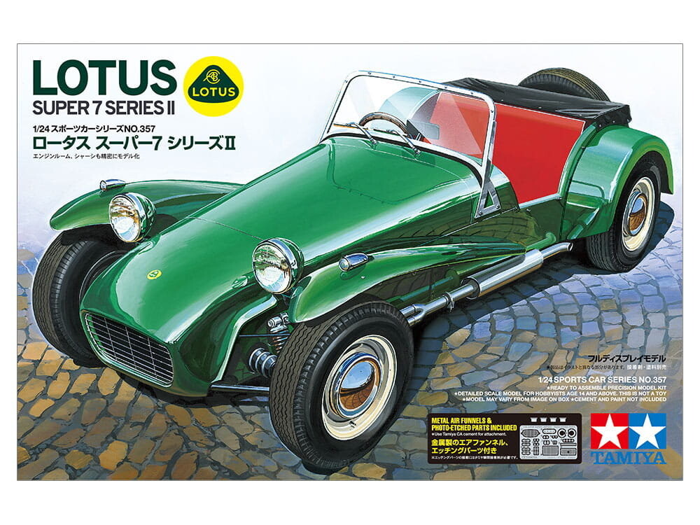Tamiya 24357 1:24 Lotus Super 7 Series II
Tamiya 24357 1:24 Lotus Super 7 Series II