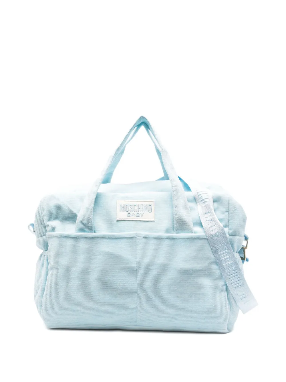 Вельветовая сумка для пеленания с принтом Тедди Moschino Kids, синий
Вельветовая сумка для пеленания с принтом Тедди Moschino Kids, синий