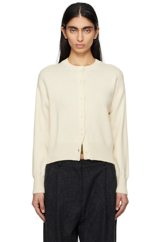 Кардиган Off-White Ada с круглым вырезом &Daughter 
Кардиган Off-White Ada с круглым вырезом &Daughter