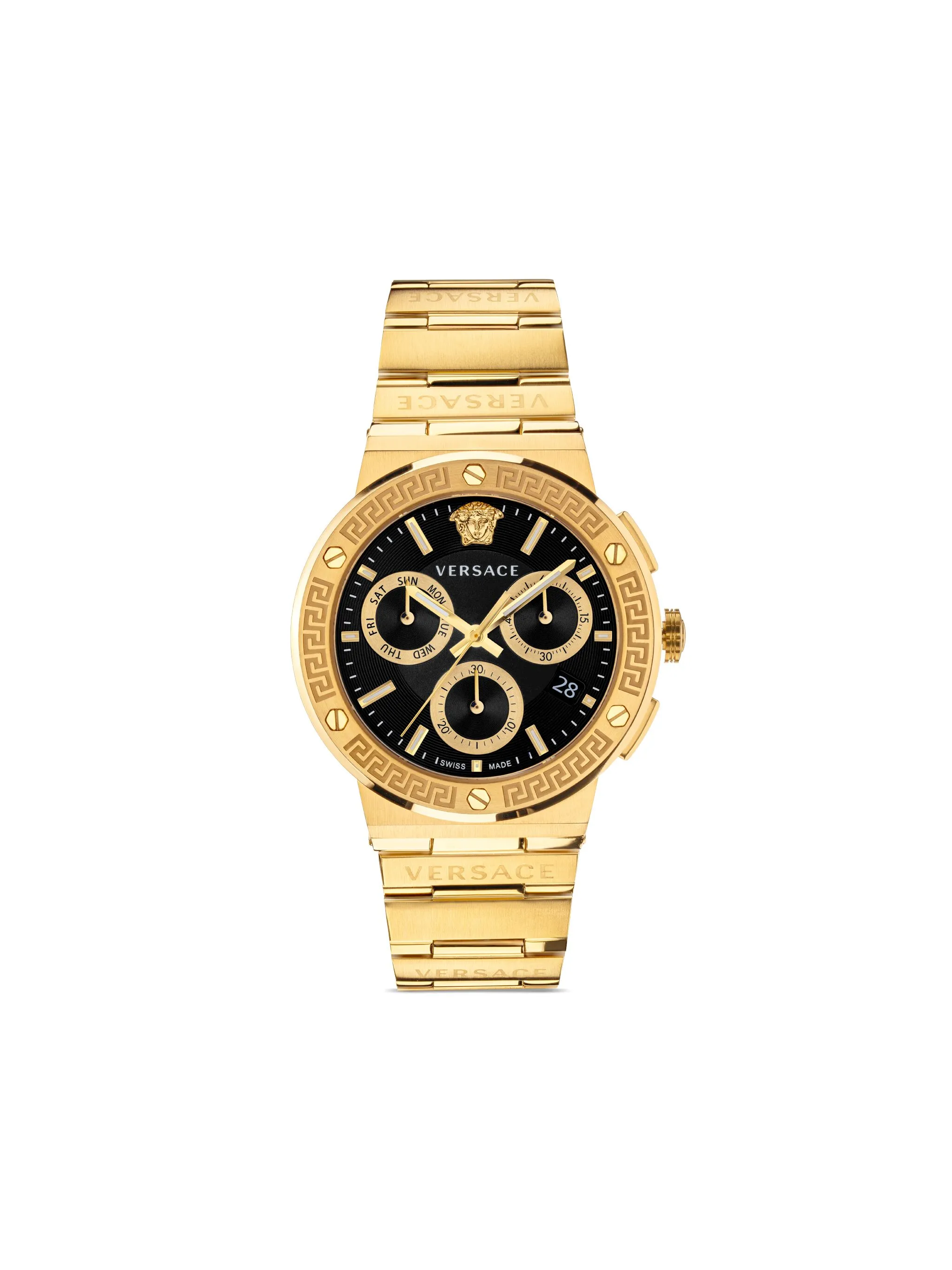 Наручные часы Greca Chrono 43 мм Versace, черный
Наручные часы Greca Chrono 43 мм Versace, черный