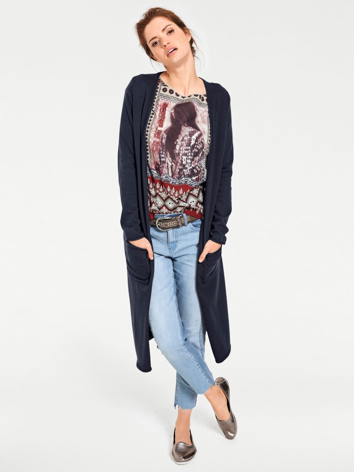 Длинный кардиган темно-синего цвета Heine
Длинный кардиган темно-синего цвета Heine