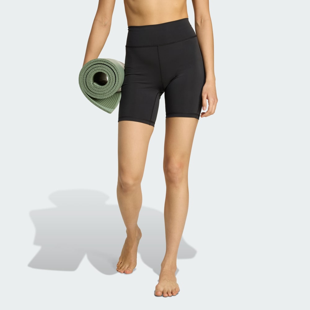 Спортивные шорты-леггинсы Adidas All Me Essentials 7-Inch Short Leggings, цвет Black/Black 
Спортивные шорты-леггинсы Adidas All Me Essentials 7-Inch Short Leggings, цвет Black/Black