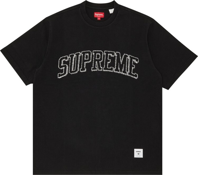 Футболка Supreme Sketch Embroidered Short-Sleeve Top 'Black', черный 
Футболка Supreme Sketch Embroidered Short-Sleeve Top 'Black', черный