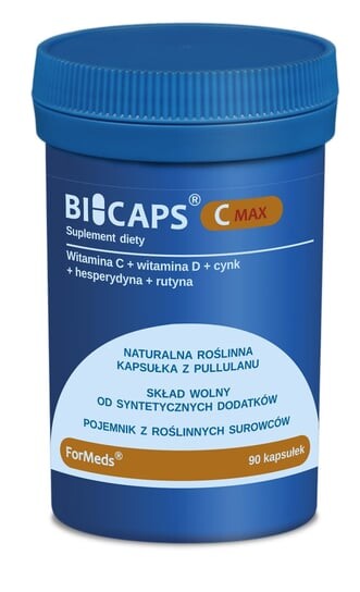 Formeds, Bicaps C MAX с цинком и рутиной 90 капсул
Formeds, Bicaps C MAX с цинком и рутиной 90 капсул