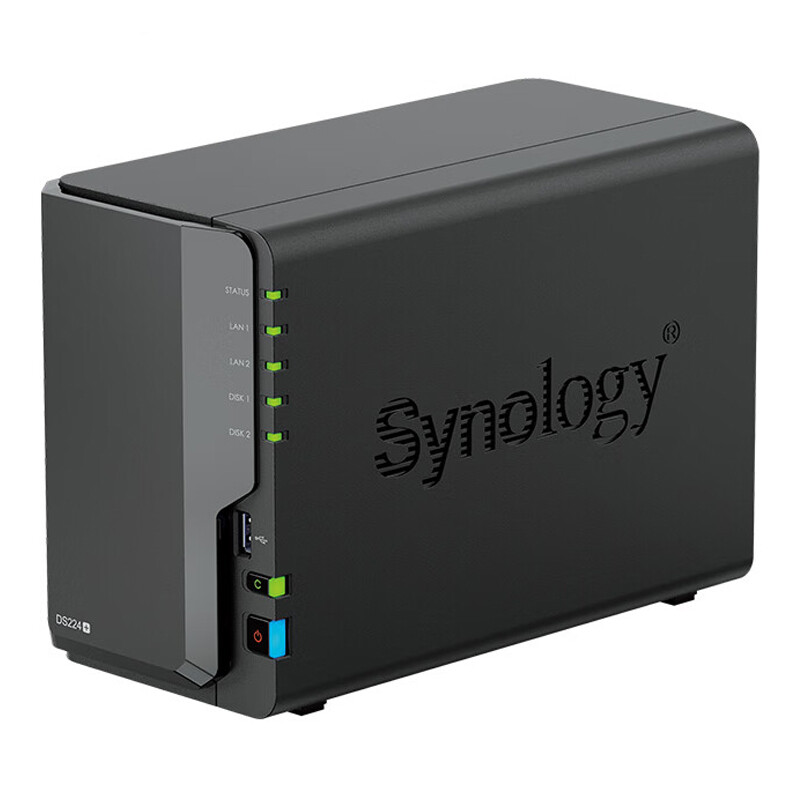 Сетевое хранилище Synology DS224+ NAS с 2 отсеками, черный
Сетевое хранилище Synology DS224+ NAS с 2 отсеками, черный