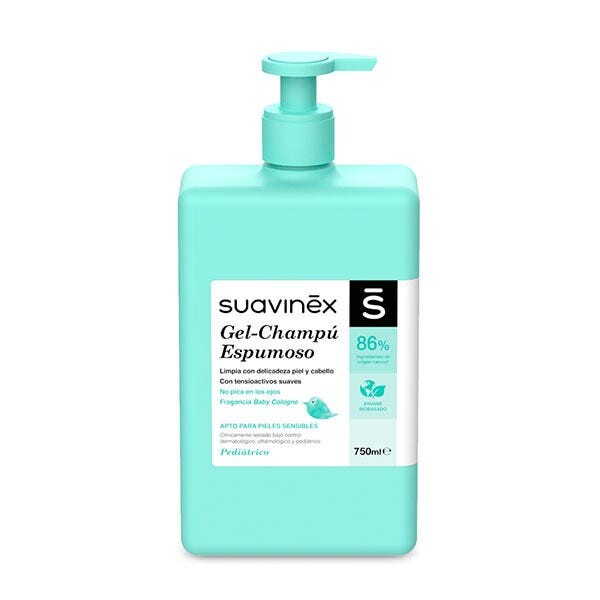 Пенящийся гель-шампунь 750 мл Suavinex
Пенящийся гель-шампунь 750 мл Suavinex