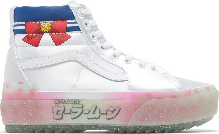Кеды Vans Sailor Moon x Sk8-Hi Stacked Pretty Guardian - Silver, белый
Кеды Vans Sailor Moon x Sk8-Hi Stacked Pretty Guardian - Silver, белый