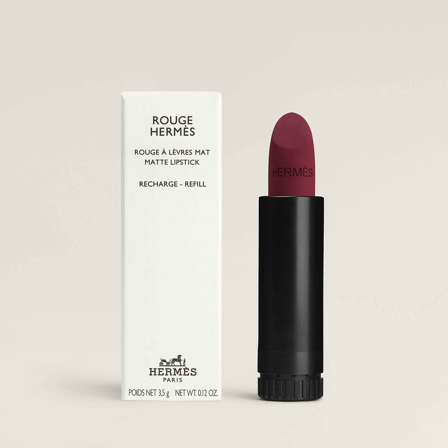Сменный картридж для матовой помады Hermès Rouge Matte Refill, тон 97 Pourpre Figue, 3,5 г g
Сменный картридж для матовой помады Hermès Rouge Matte Refill, тон 97 Pourpre Figue, 3,5 г g