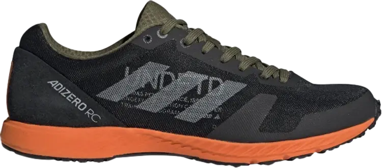 Кроссовки Adidas Undefeated x Adizero RC 'Black Orange', черный
Кроссовки Adidas Undefeated x Adizero RC 'Black Orange', черный